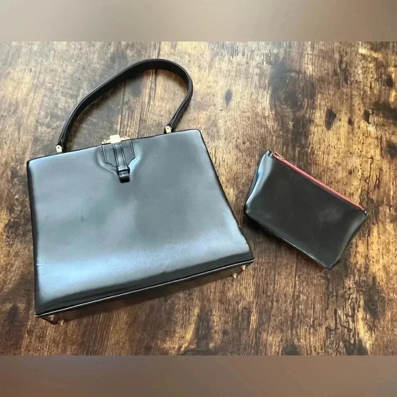 VINTAGE: ladies Made in France satchel handbag - Picture 1 of 16